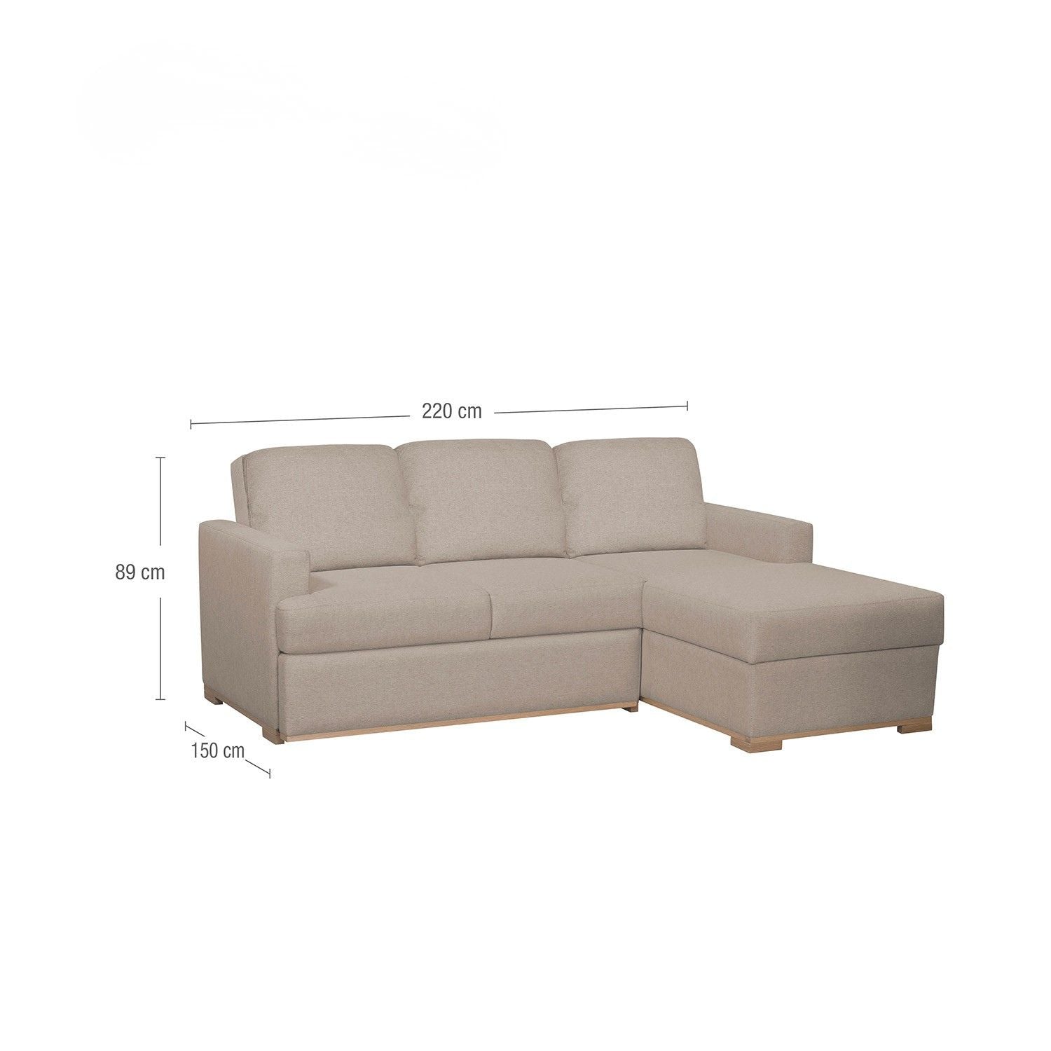 Sala Cama Luka Lino Verona Beige, Natural