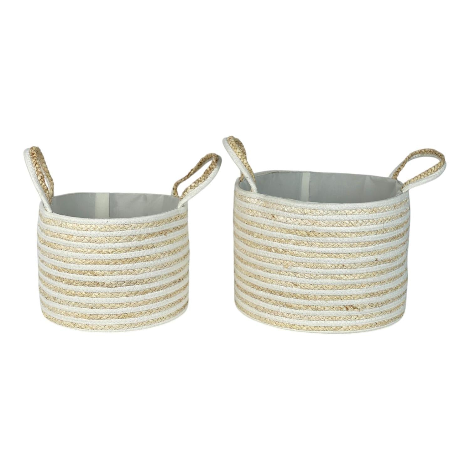 Canastos 32X32X23 Beige Setx2 F251 Jn