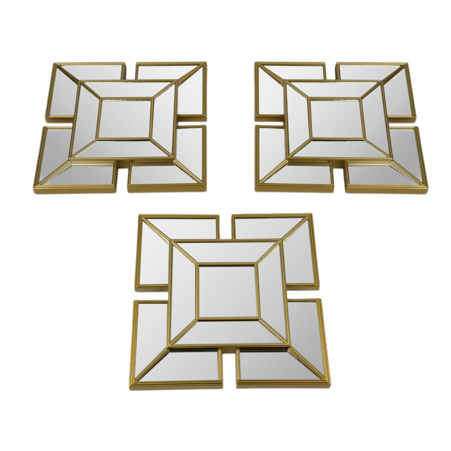Espejo 25X50 Dorado Setx3 F251