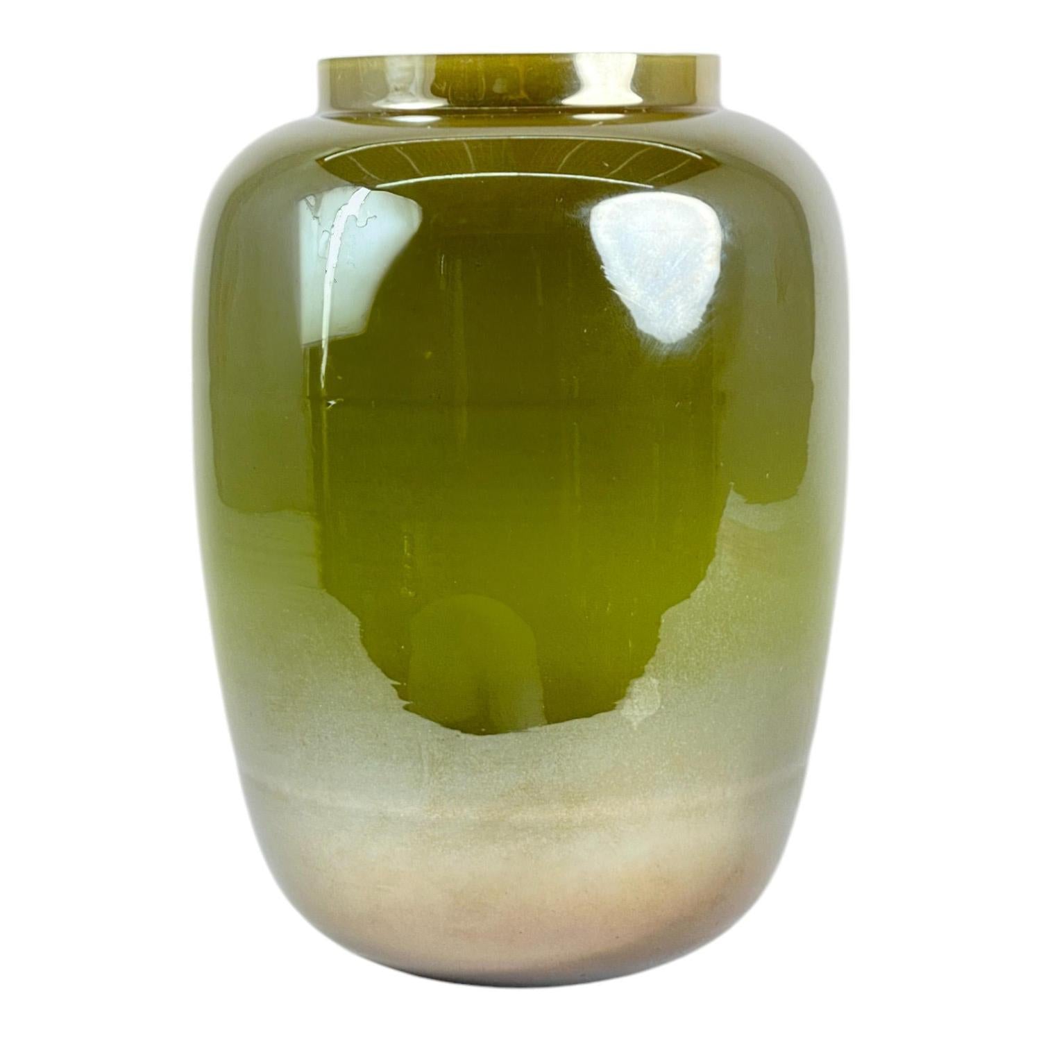 Jarron 18X24 Verde Vidrio F251