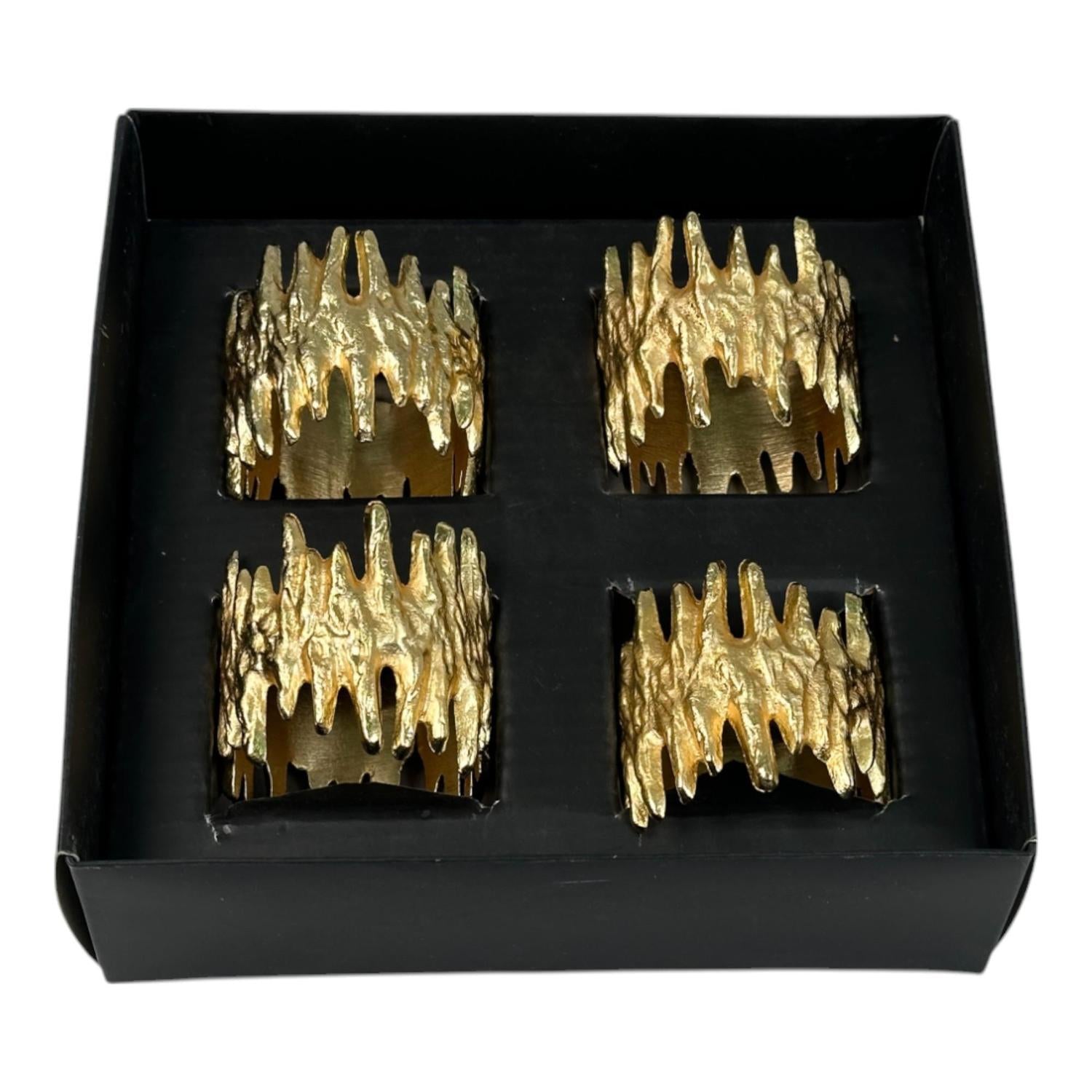 Juego Anillos Dorado Coral SetX4 F251