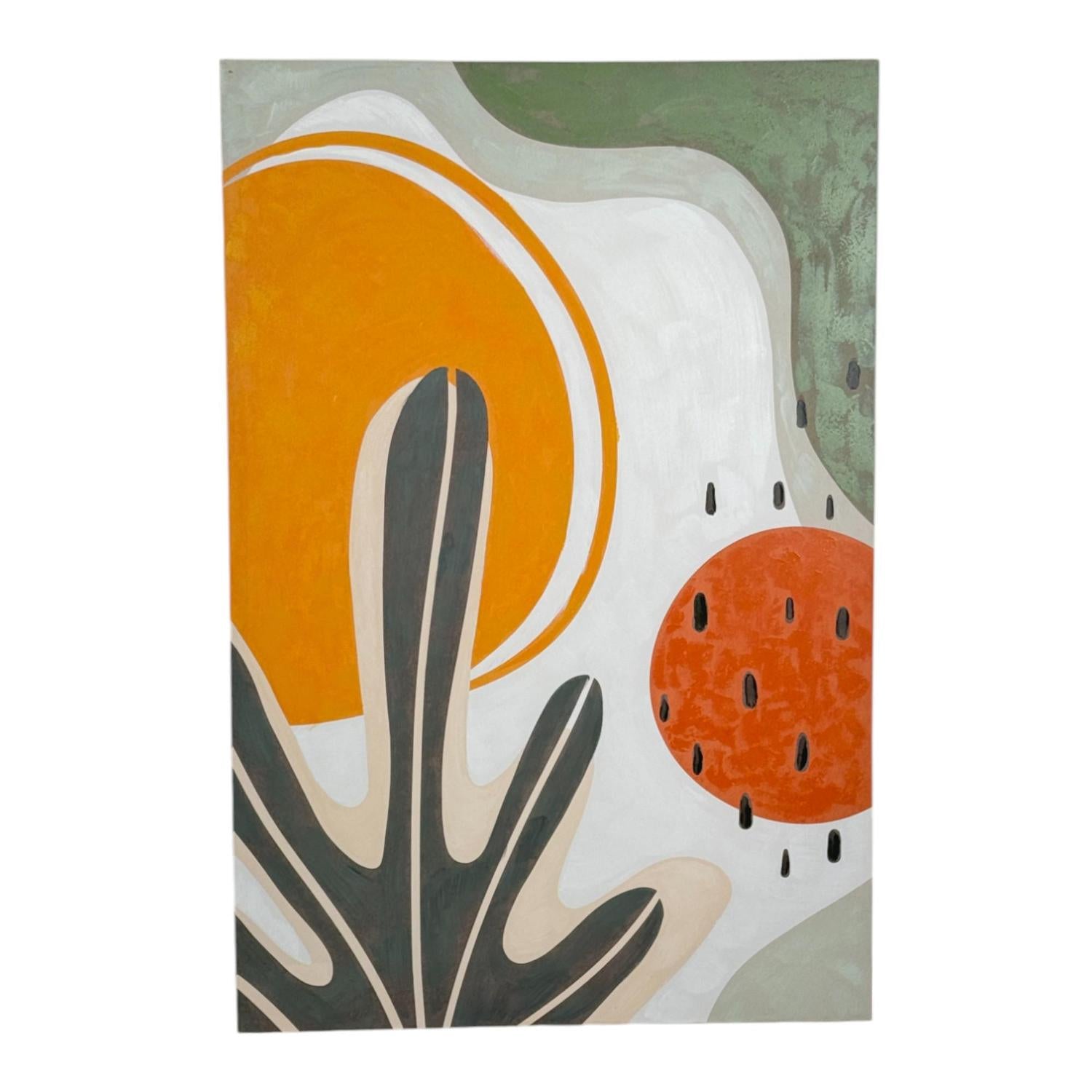 Cuadro 80X120 Multicolor Hoja F251