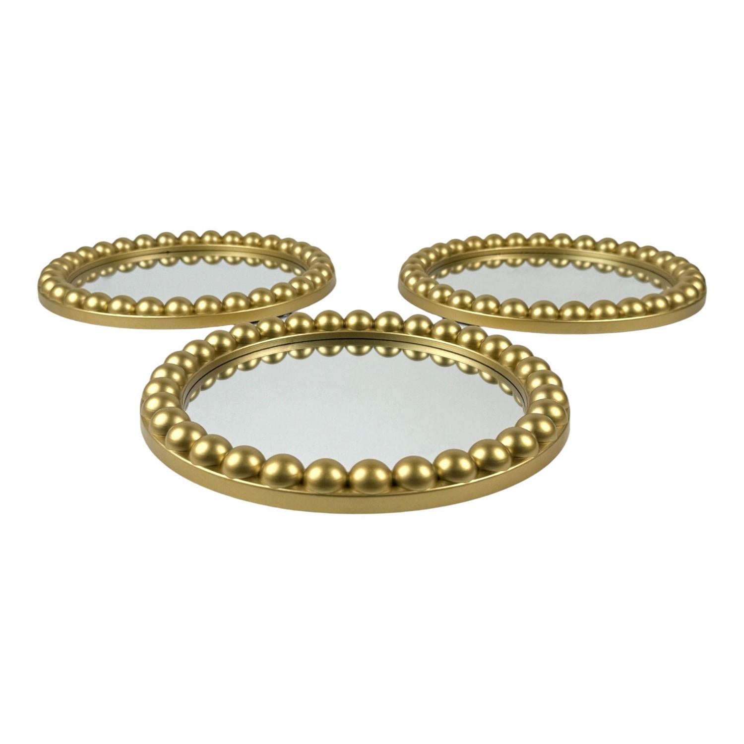 Espejo 25X25 Dorado Setx3 F251