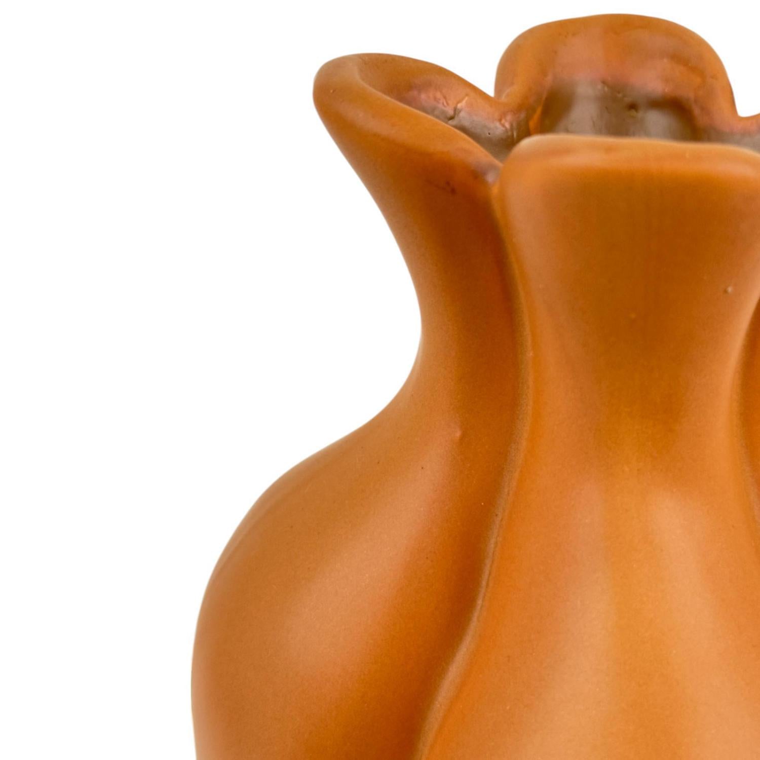 Jarrón 9X10X22  Naranja F251
