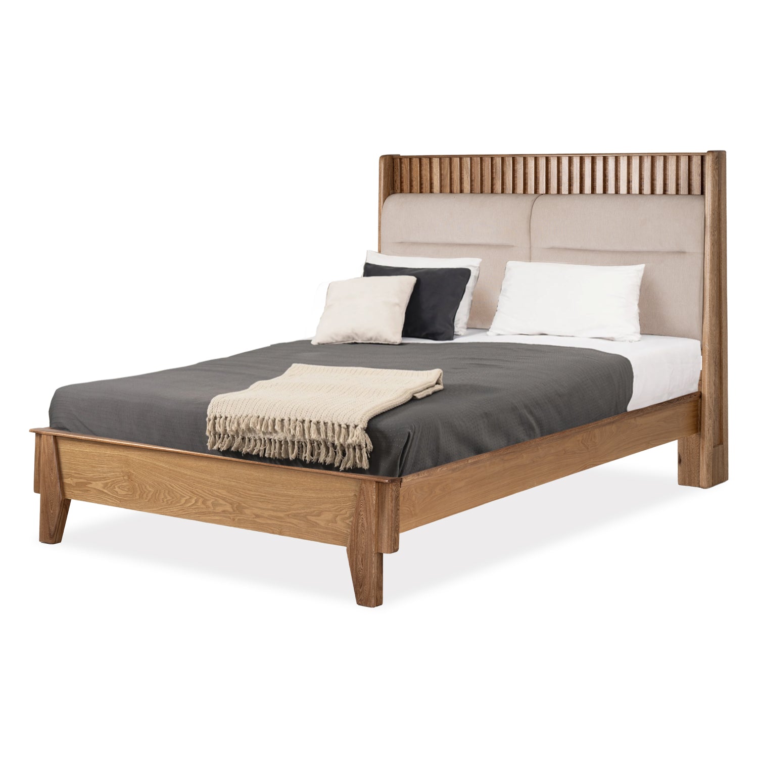 Cama Doble Rose Marfil, Natural