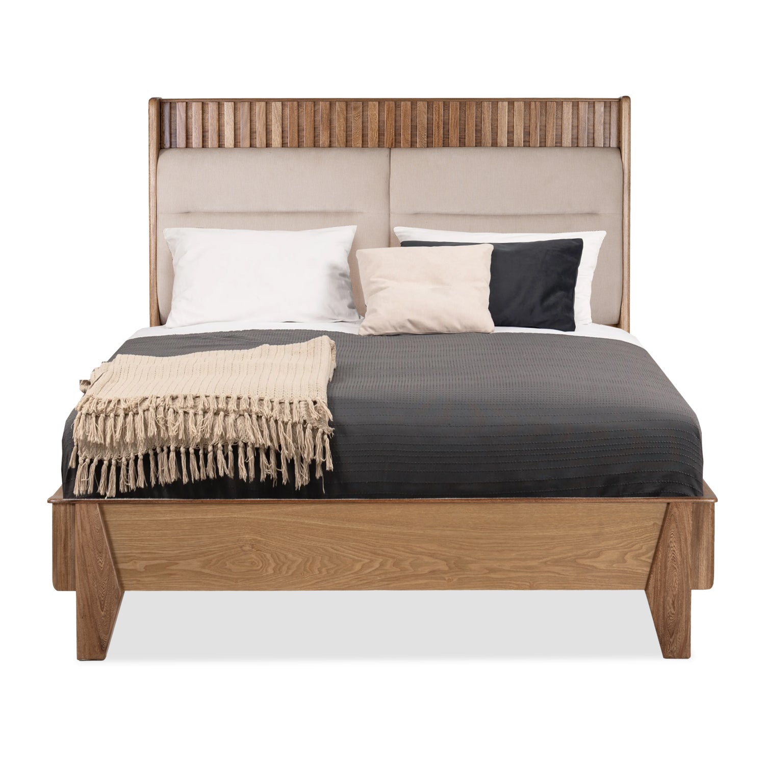 Cama Doble Rose Marfil, Natural