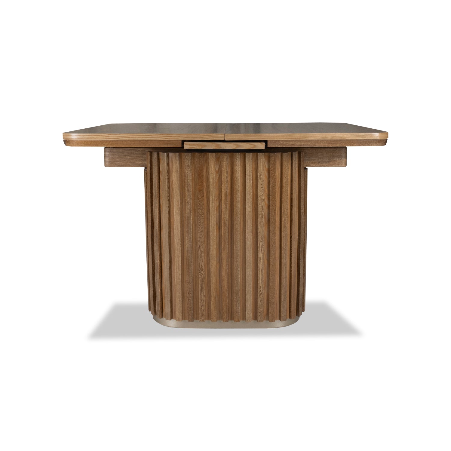 Comedor 4 Puestos Nicole Boucle Blanco, Natural Extensible