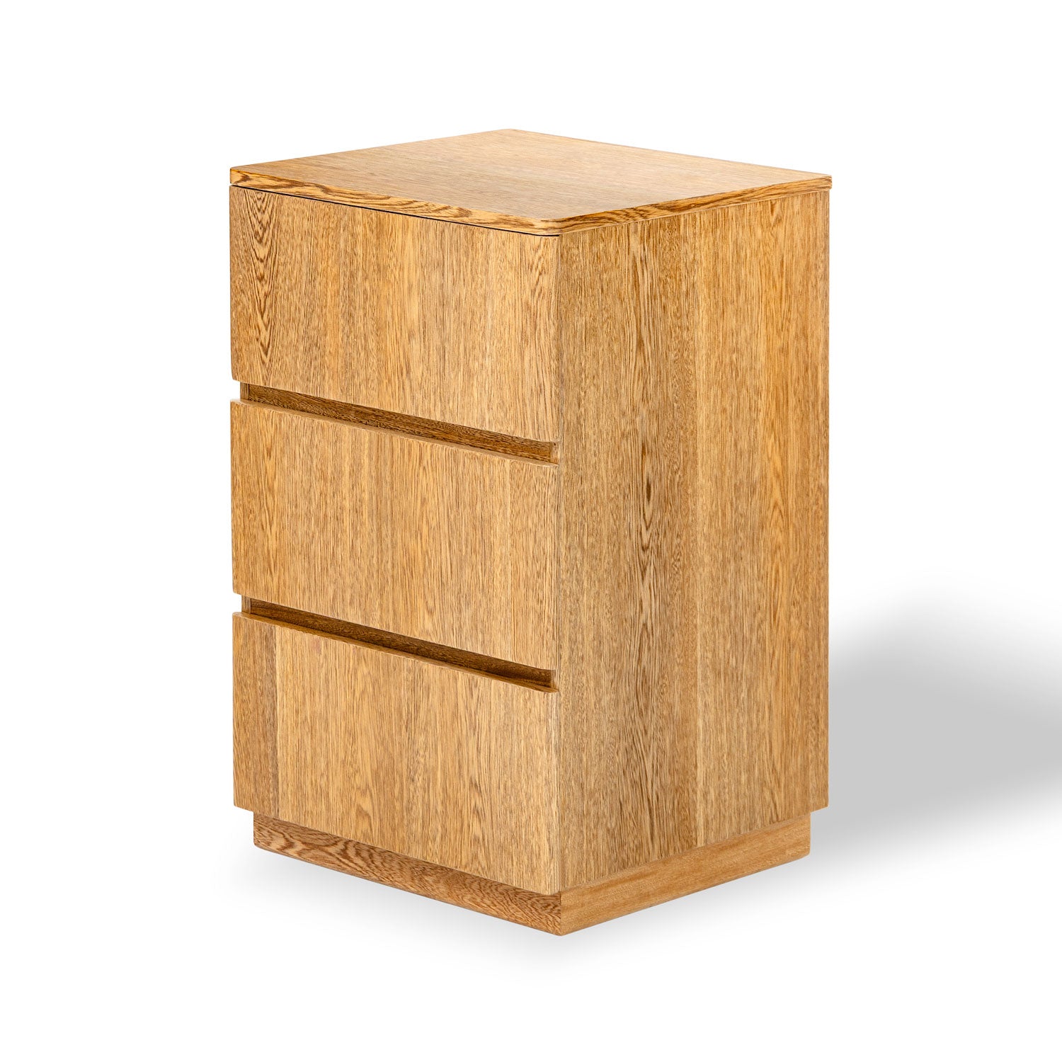 Mesa de Noche Harrison Natural 3 Gavetas 38 cm