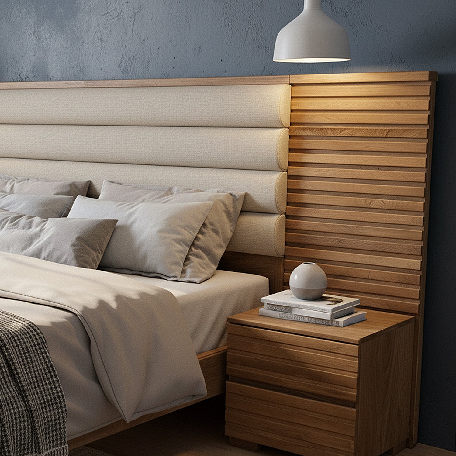 Alcoba Queen Misuri Eurolino Marfil, Natural