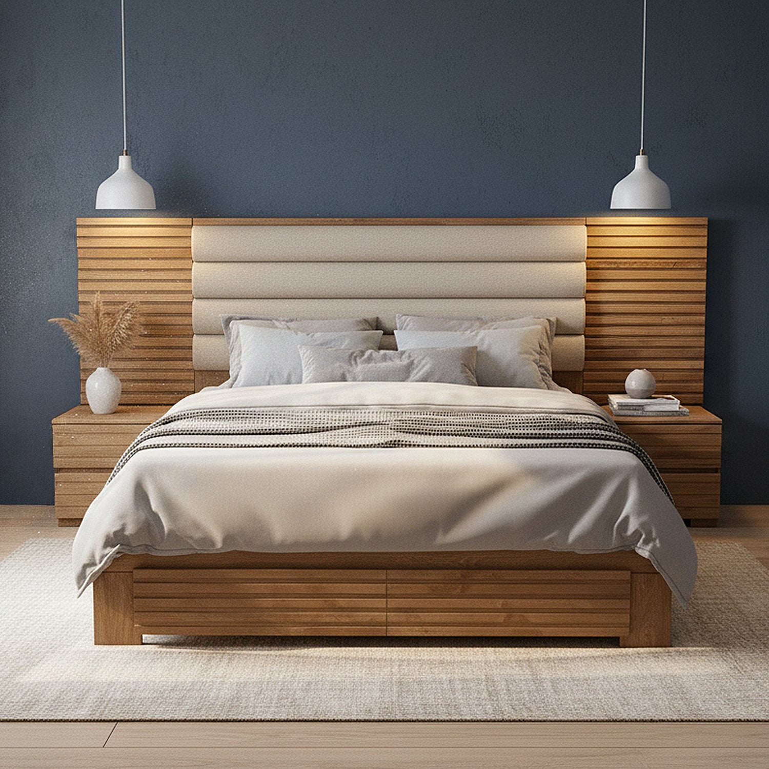 Alcoba Queen Misuri Eurolino Marfil, Natural