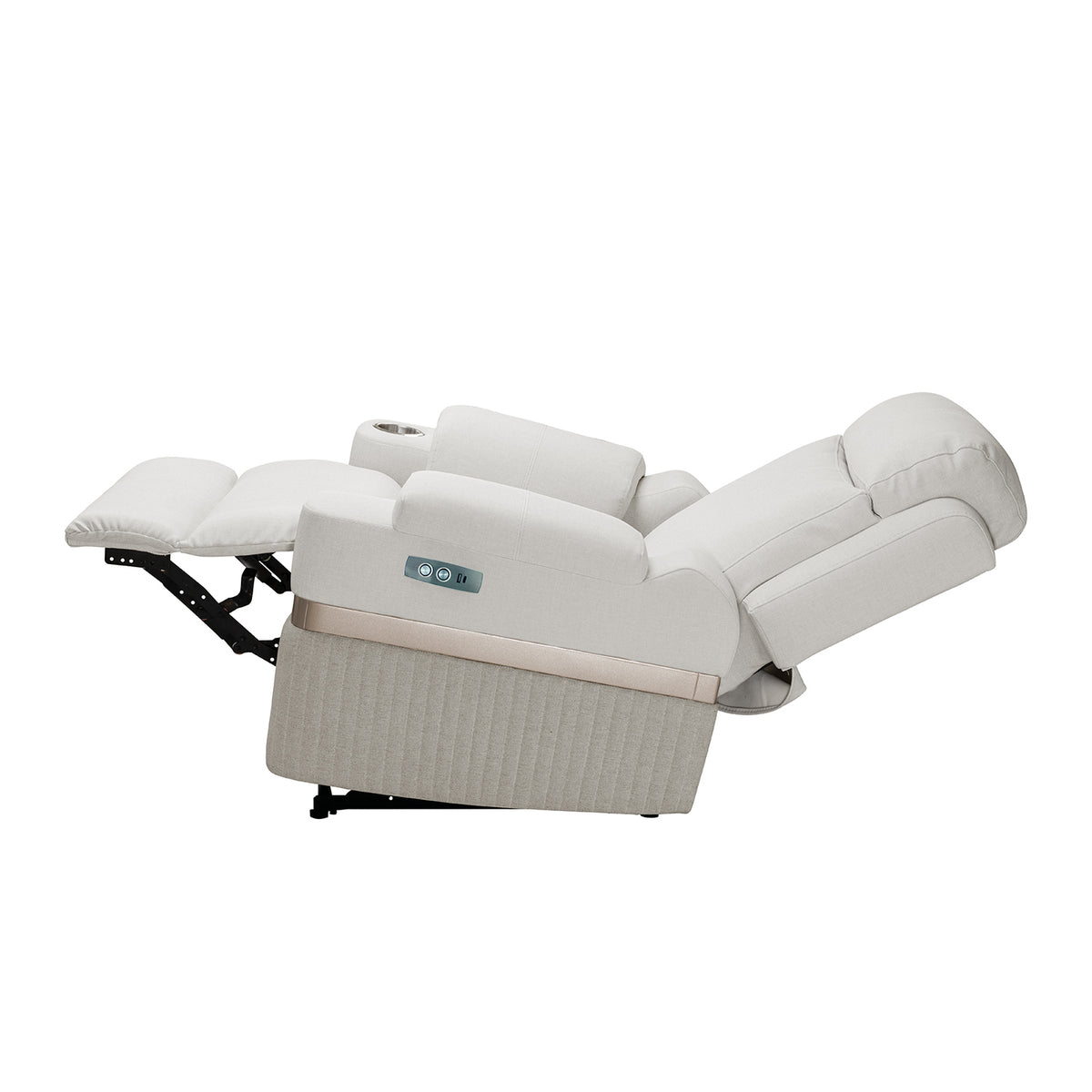 Silla Reclinable Dior Eurolino Blanco Puro, Champaña Eléctrica