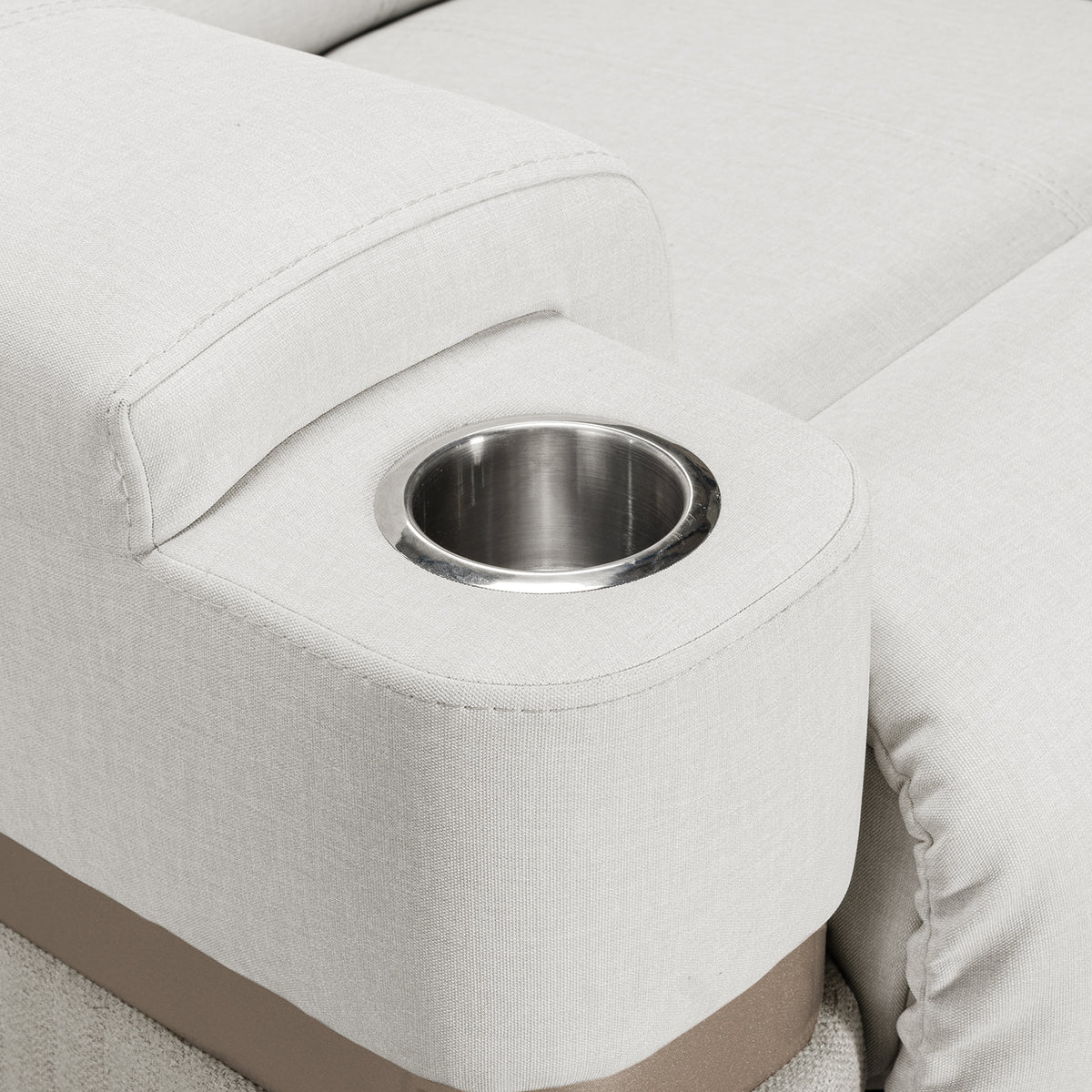 Silla Reclinable Dior Eurolino Blanco Puro, Champaña Eléctrica