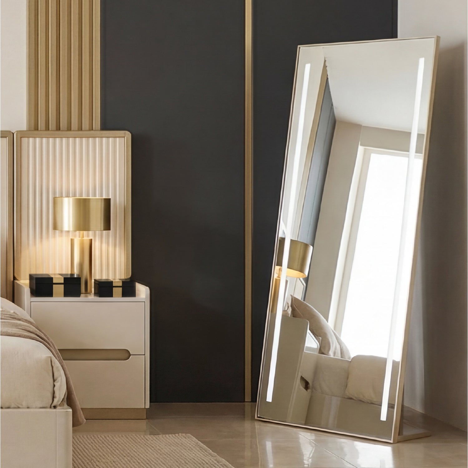 Tocador Sevilla Champaña Led Premium