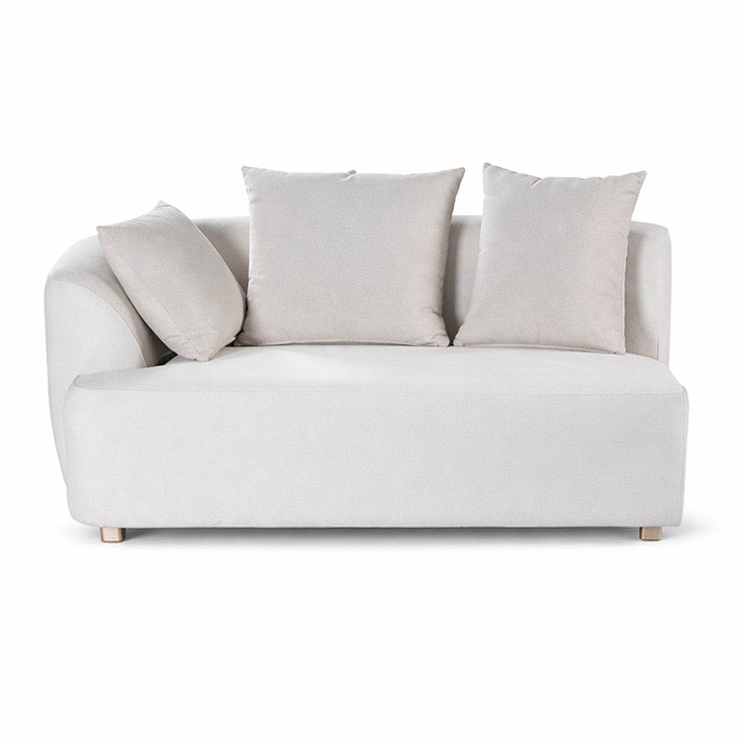 Sala Funcional Torino Velvet Serena Beige, Champaña Izquierdo