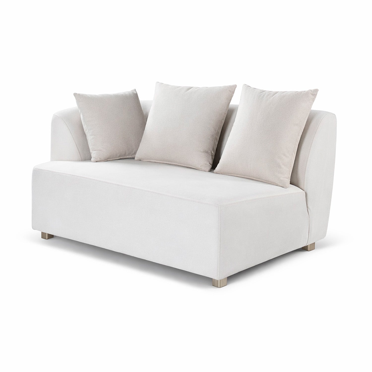 Sala Funcional Torino Velvet Serena Beige, Champaña Izquierdo
