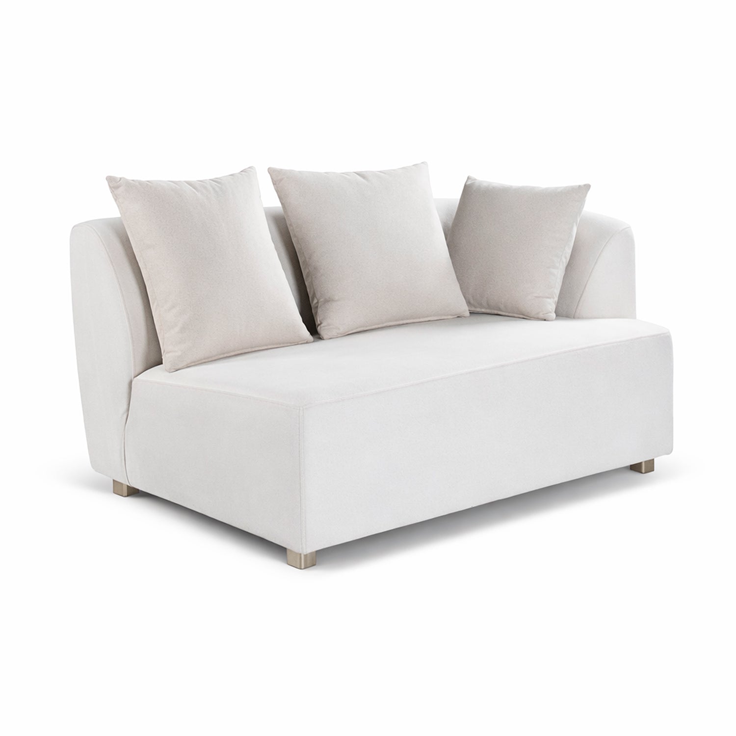 Sala Funcional Torino Velvet Serena Beige, Champaña Derecho
