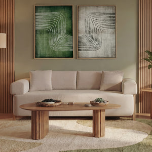 Sofá 3 Puestos Sabina Impetu Arena, Natural