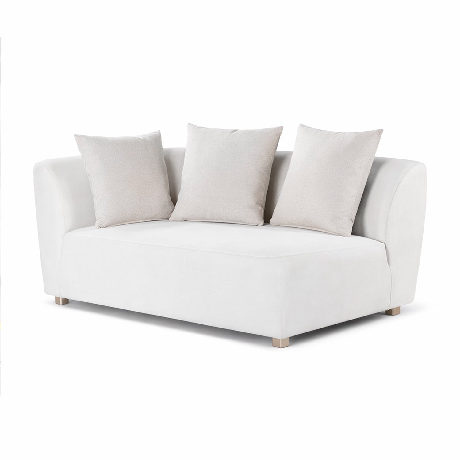 Sala Funcional Torino Velvet Serena Beige, Champaña Esquinero