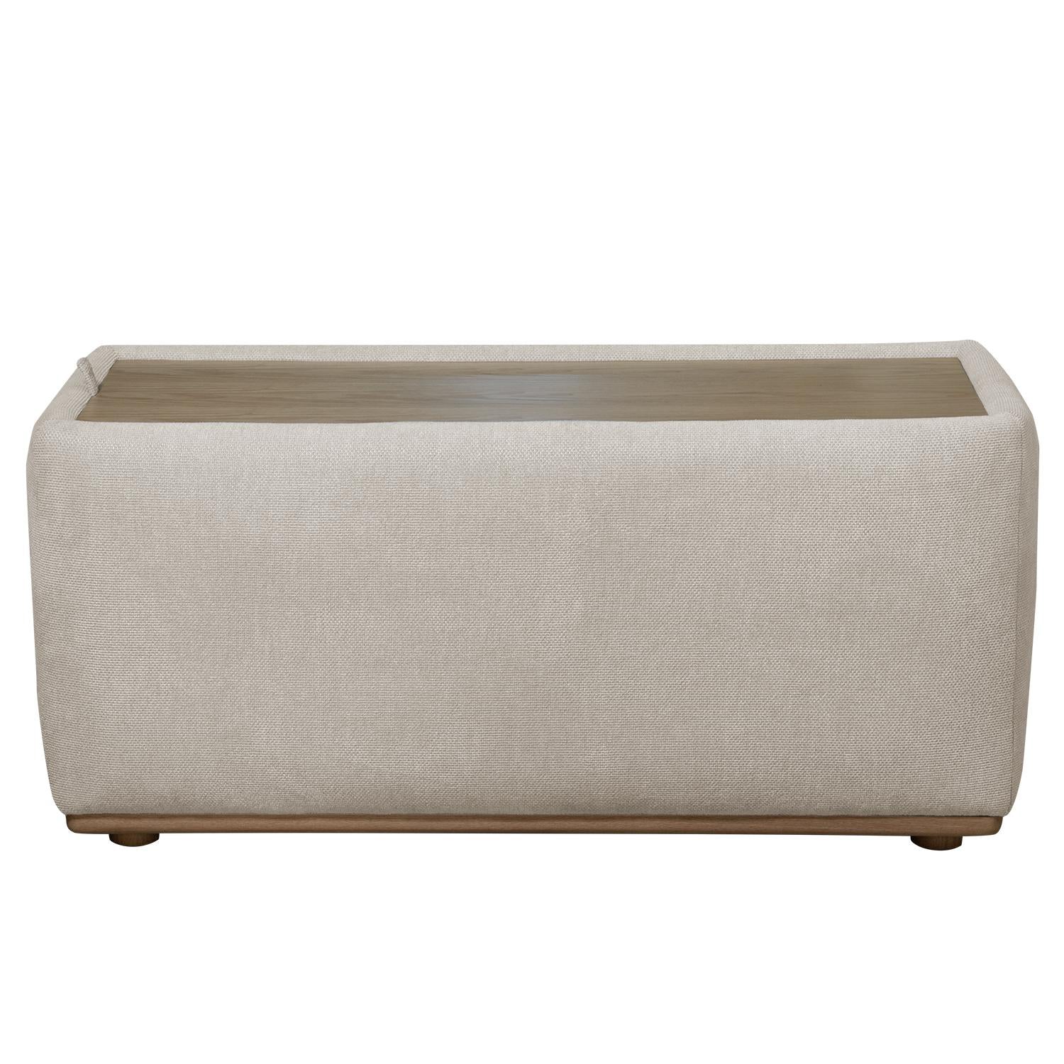 Puff Baul Carter Chenille Impetu Beige, Natural