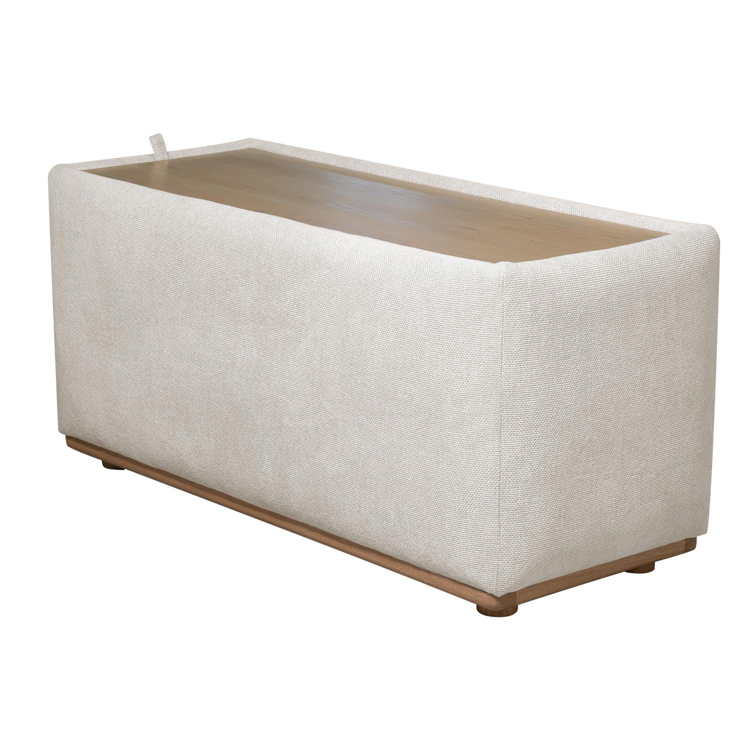 Puff Baul Carter Chenille Impetu Beige, Natural