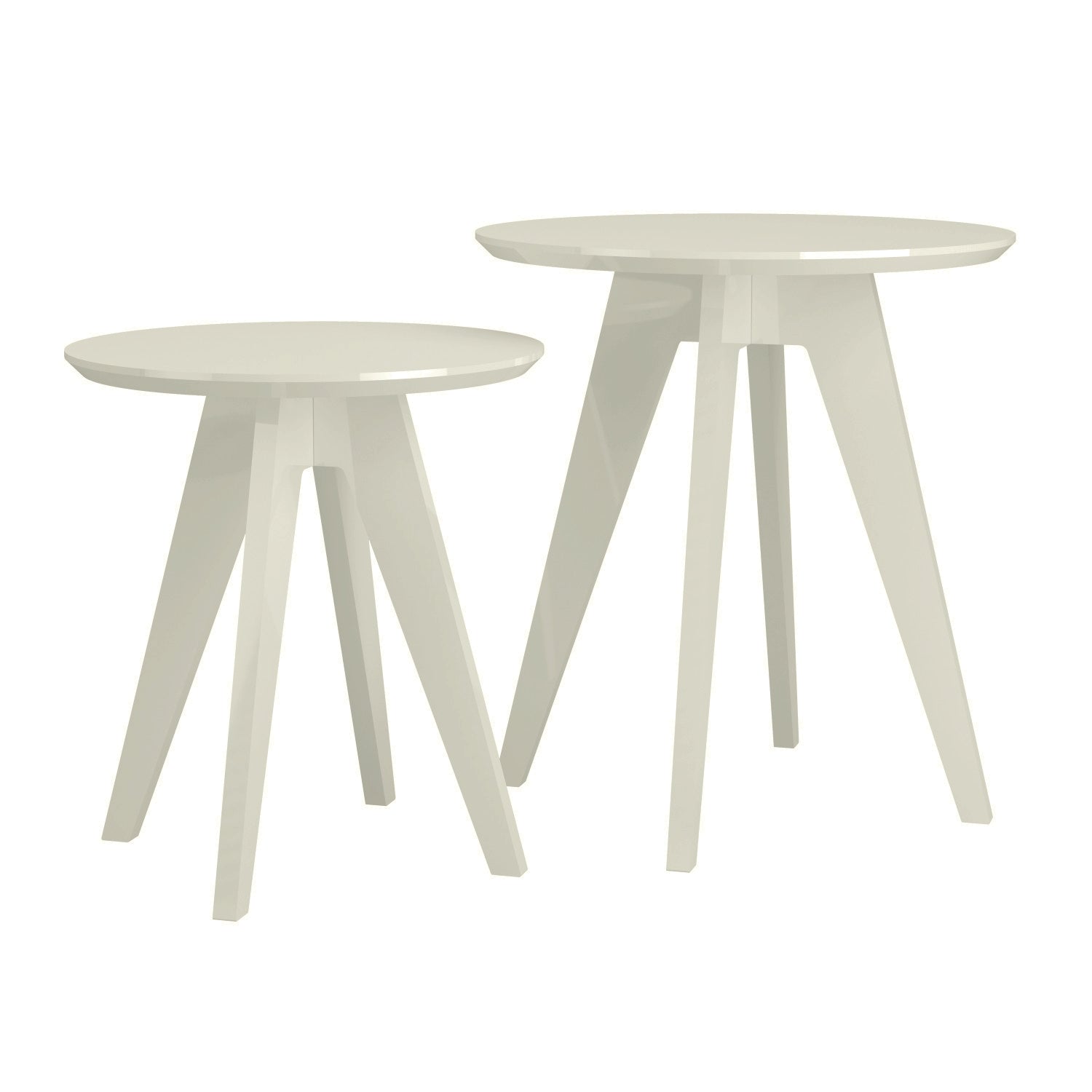 Set X2 Mesa Decorativa Tampa Off White