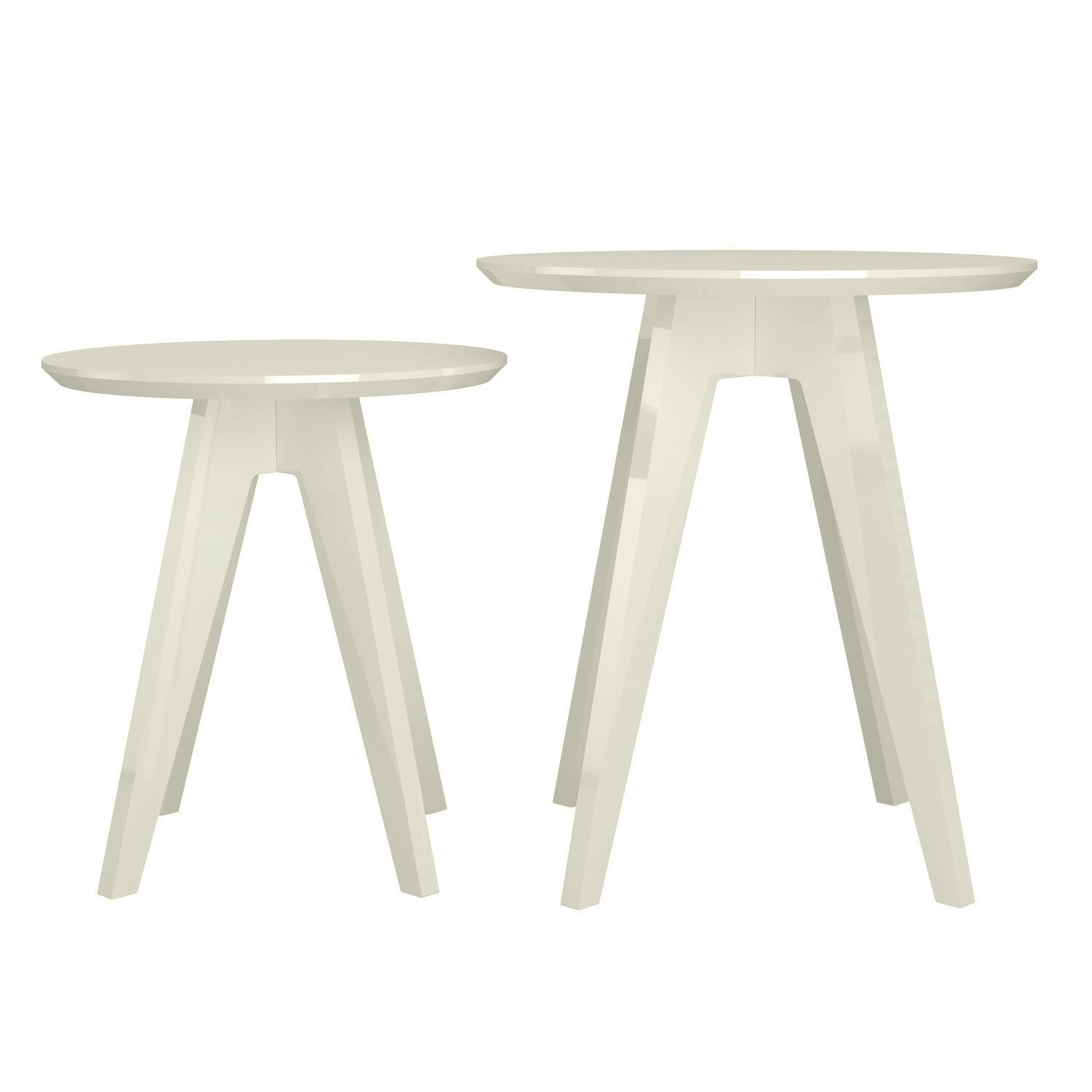 Set X2 Mesa Decorativa Tampa Off White