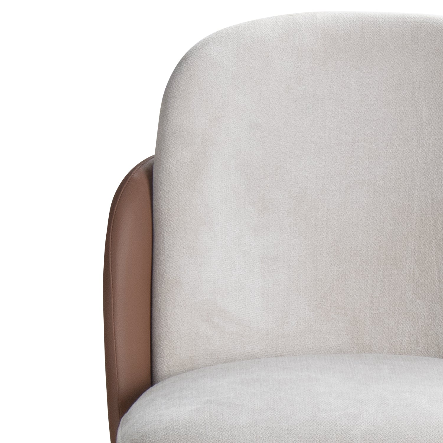Silla Bar Dereck Impetu Beige, Eurocuero Café, Natural