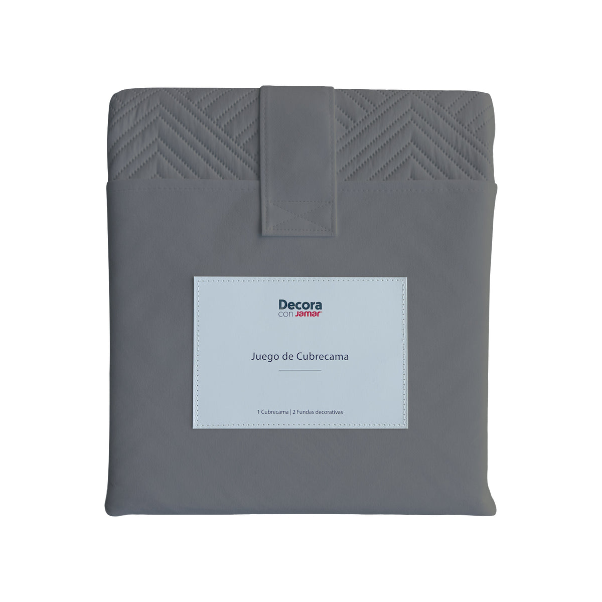 Cubrelecho Gris Oscuro Senc Micrf 100%