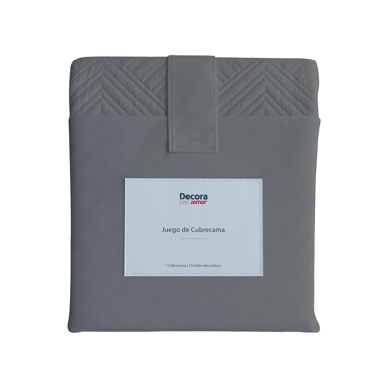 Cubrelecho Gris Oscuro Xdbl Micrf 100%