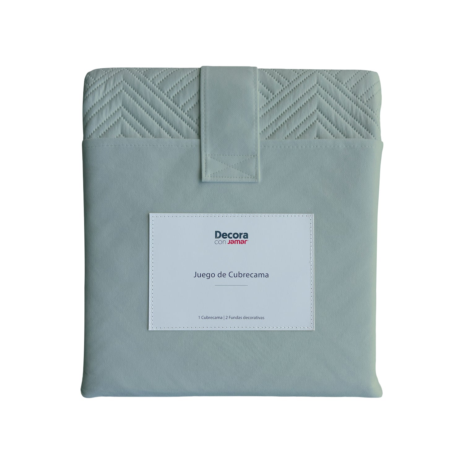 Cubrelecho Gris Aqua Doble Micrf 100%