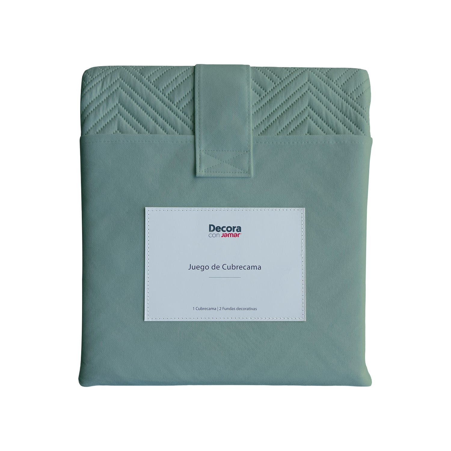 Cubrelecho Verde Lirio King Micrf 100%