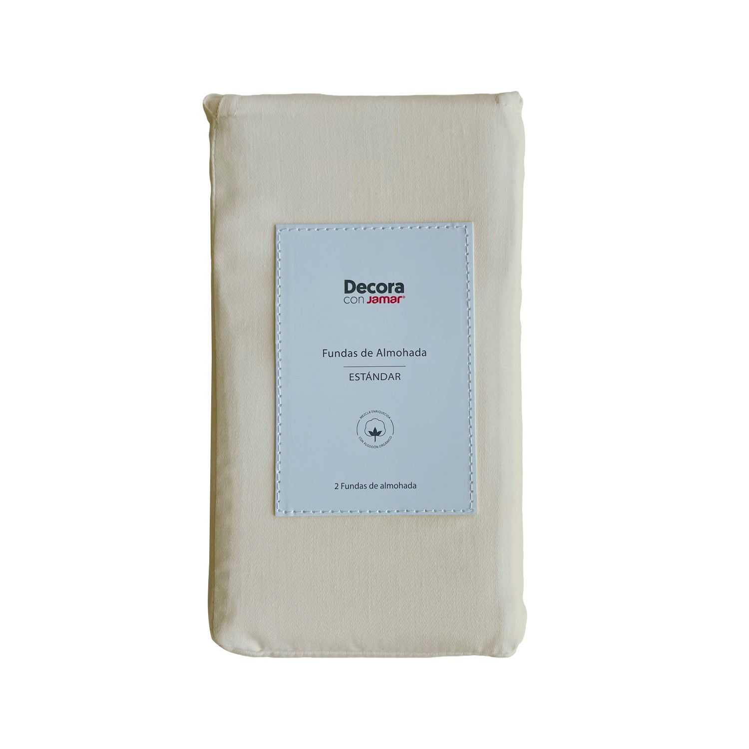 Funda Almohada Beige 49X69Cm 100% Alg