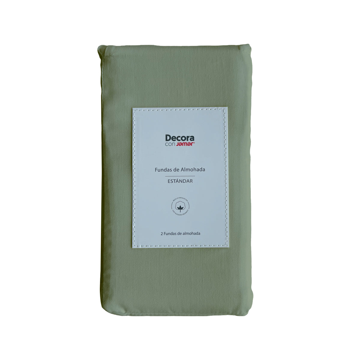 Funda Almohada Verde Lir 49X69 100% Alg