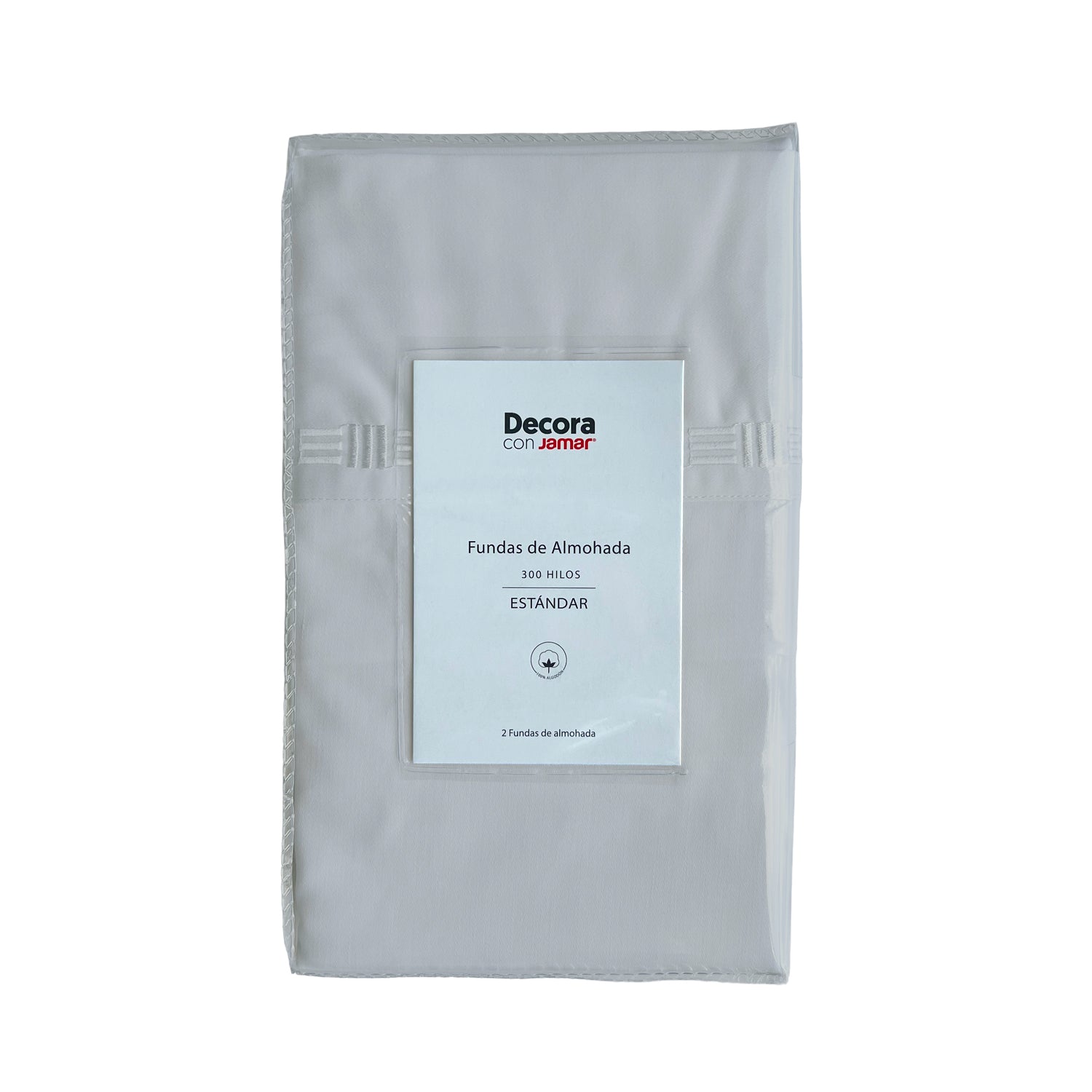 Funda Almohada Gris 49X69Cm 100% Alg