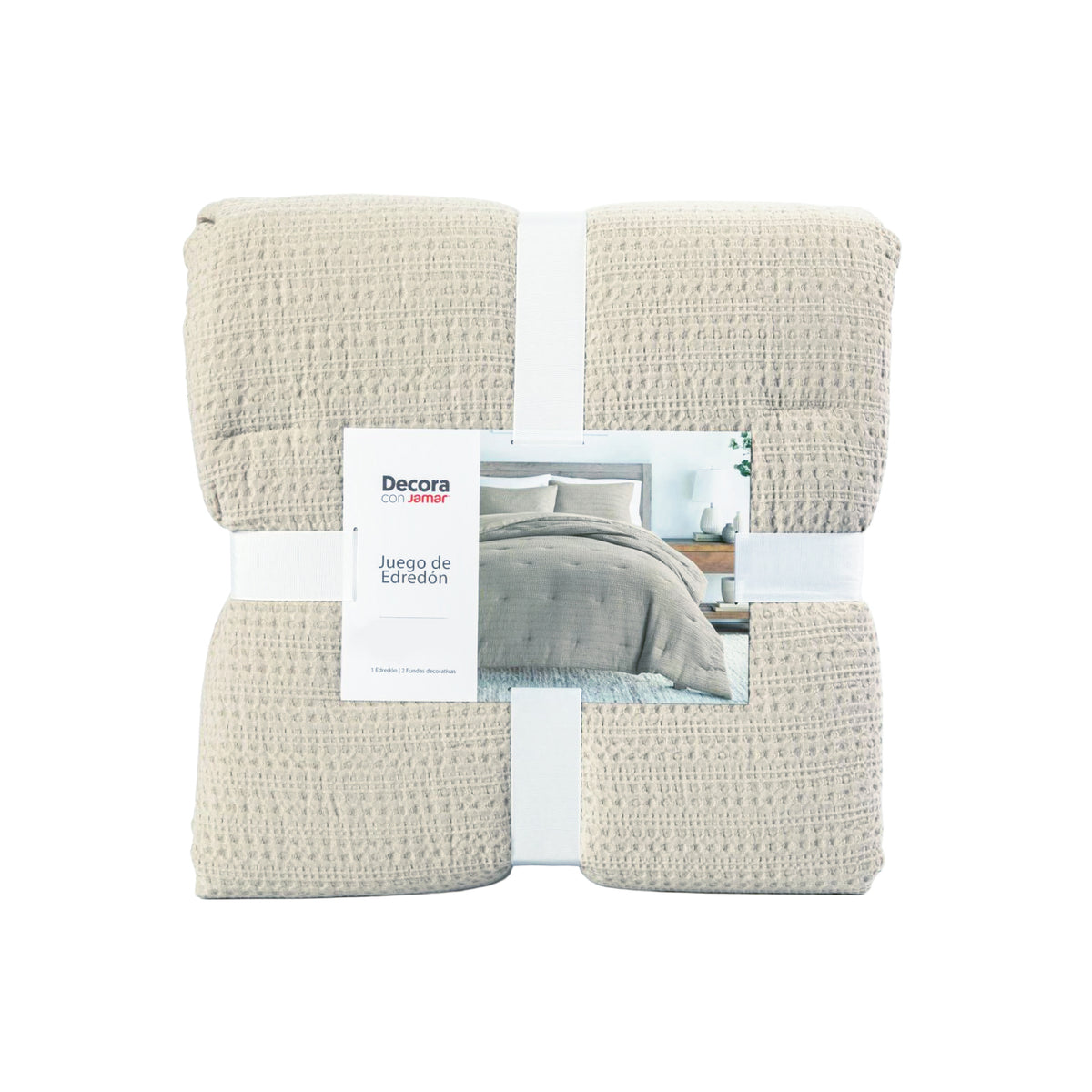 Edredon Taupe Sencillo Microfibra
