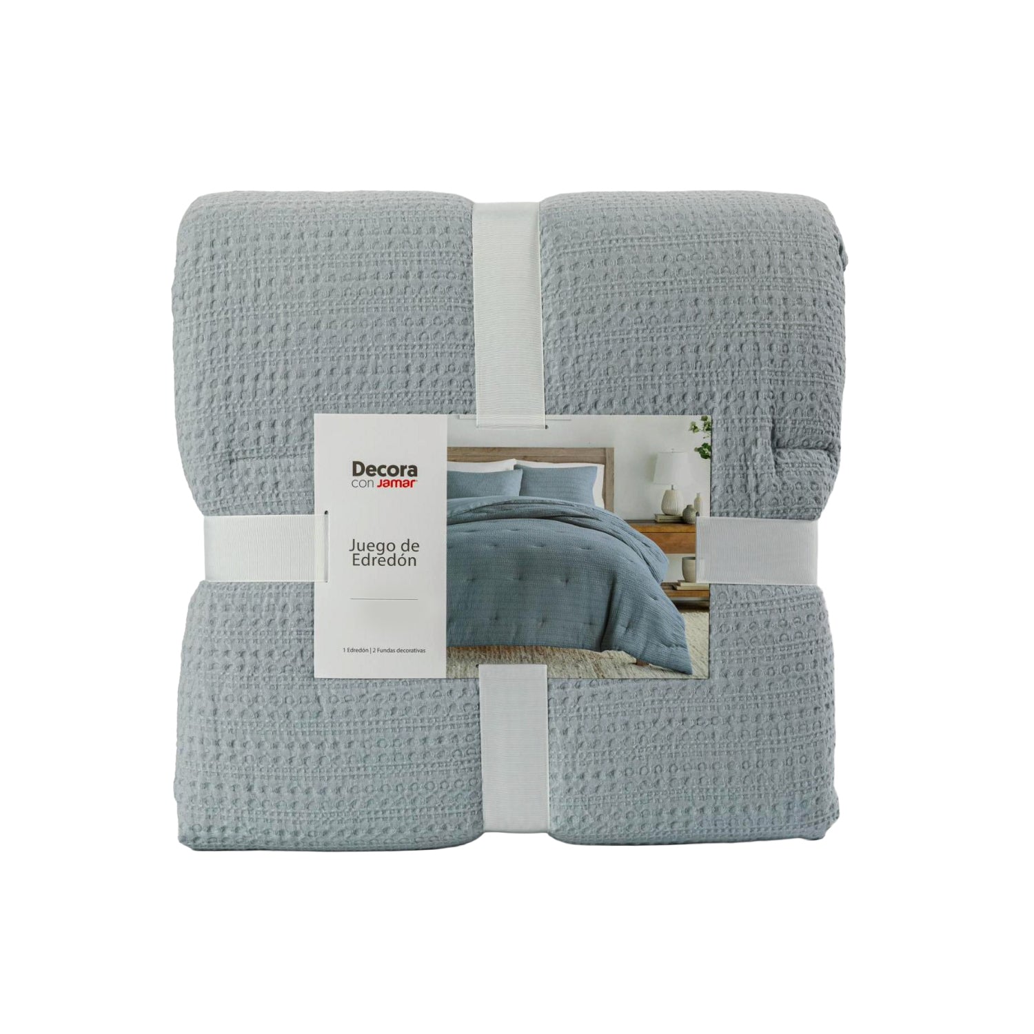 Edredon Azul Perla Doble Microfibra