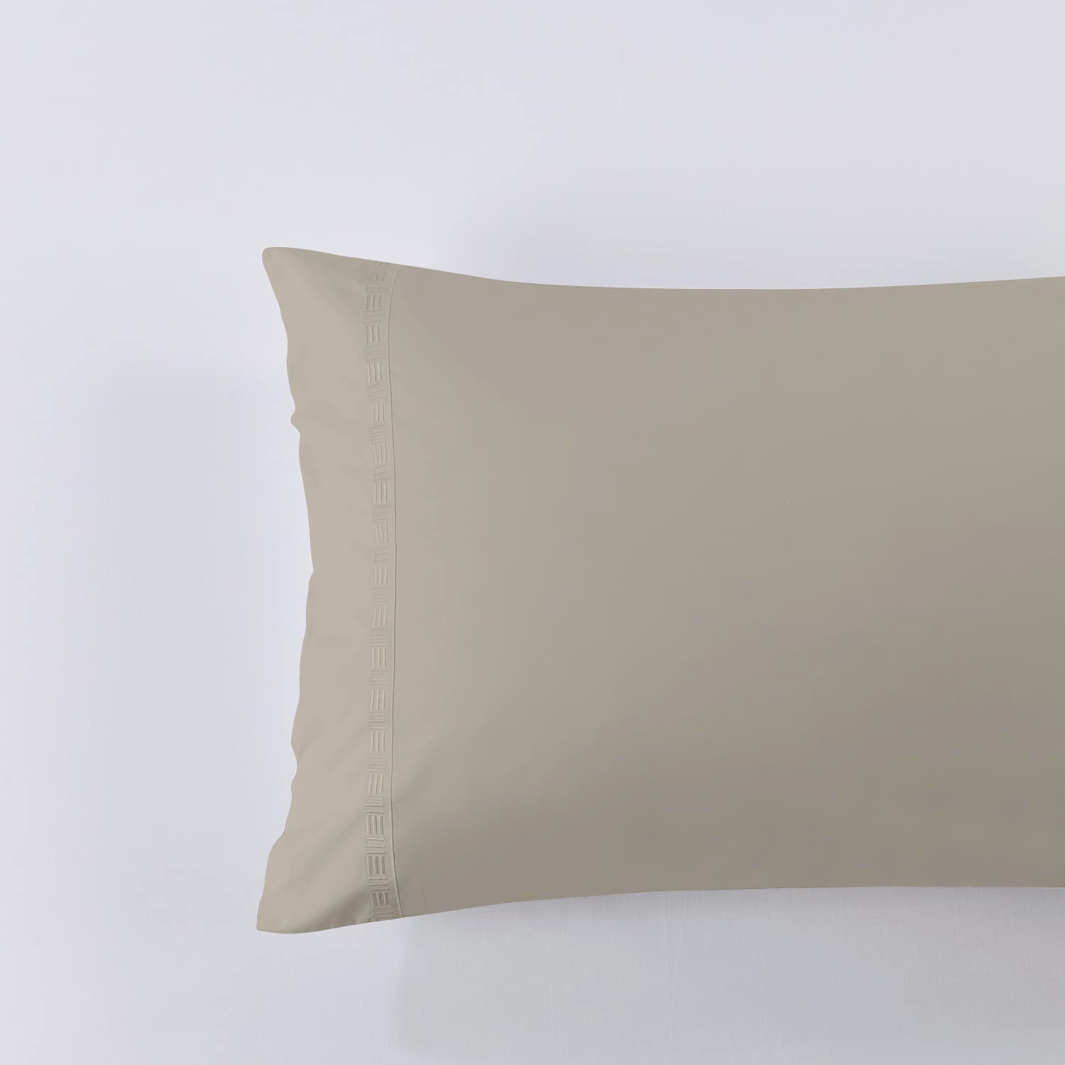 Funda Almohada Taupe 49X69Cm 100% Alg