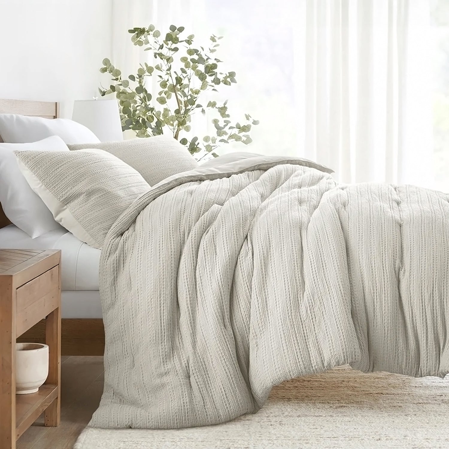 Edredon Taupe Sencillo Microfibra