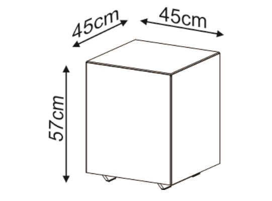 Mesa Auxiliar Kansas Off White