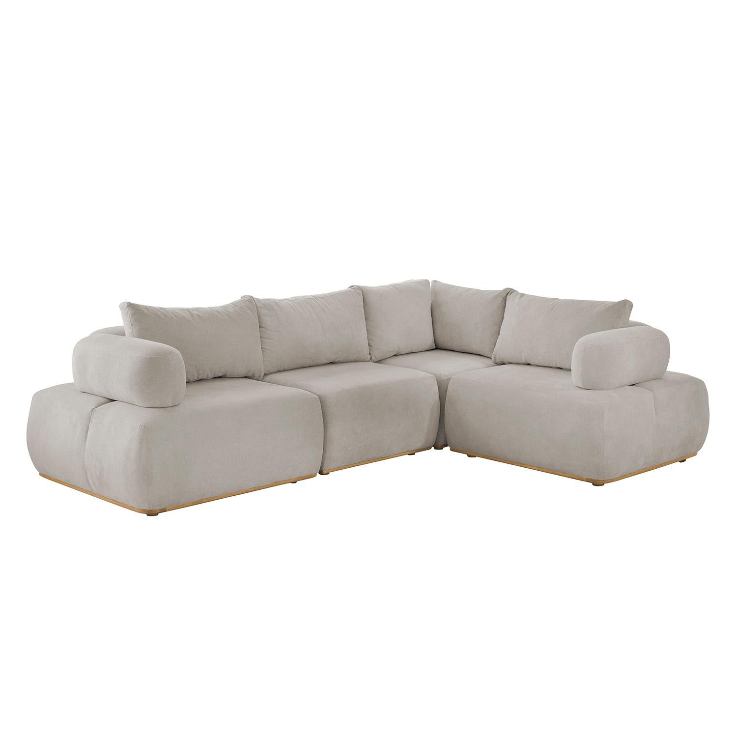 Sala Funcional Carter Chenille Impetu Beige, Natural