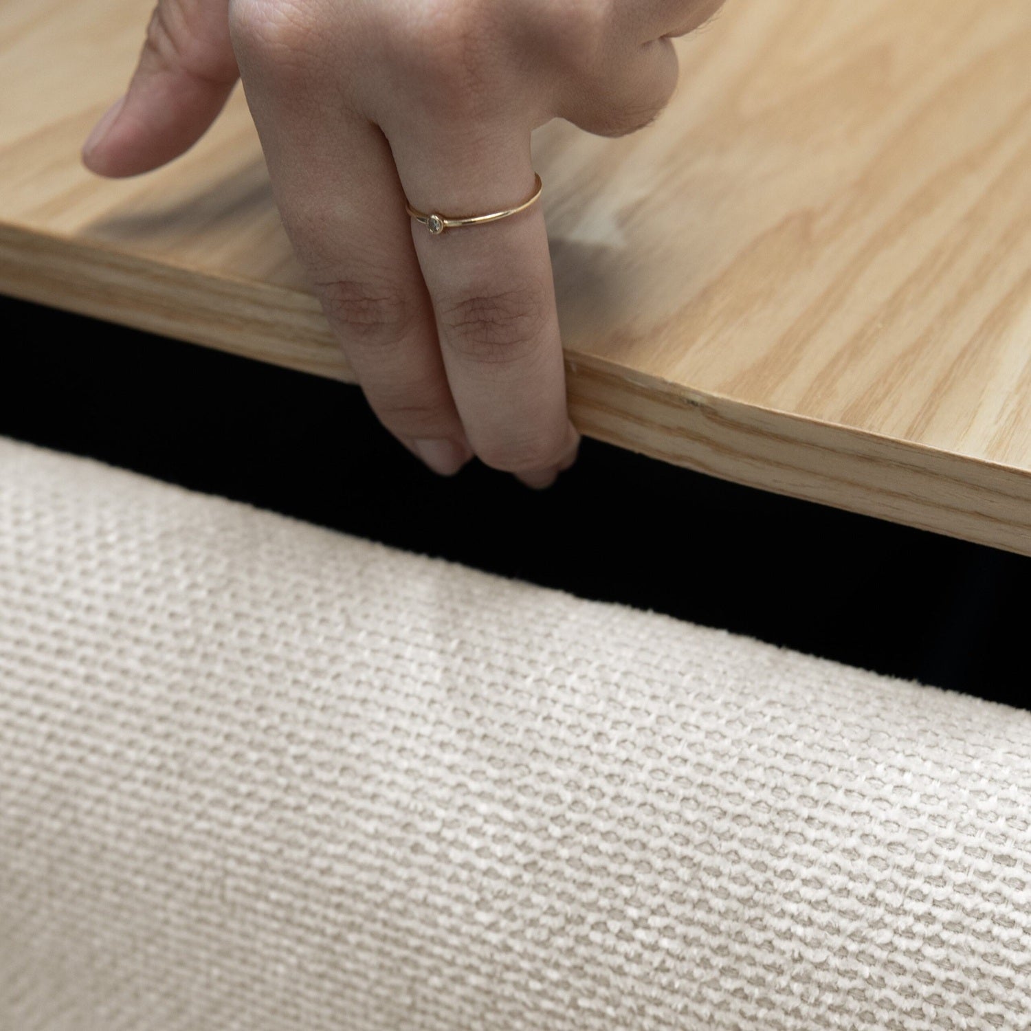 Sala Funcional Carter Chenille Impetu Beige, Natural