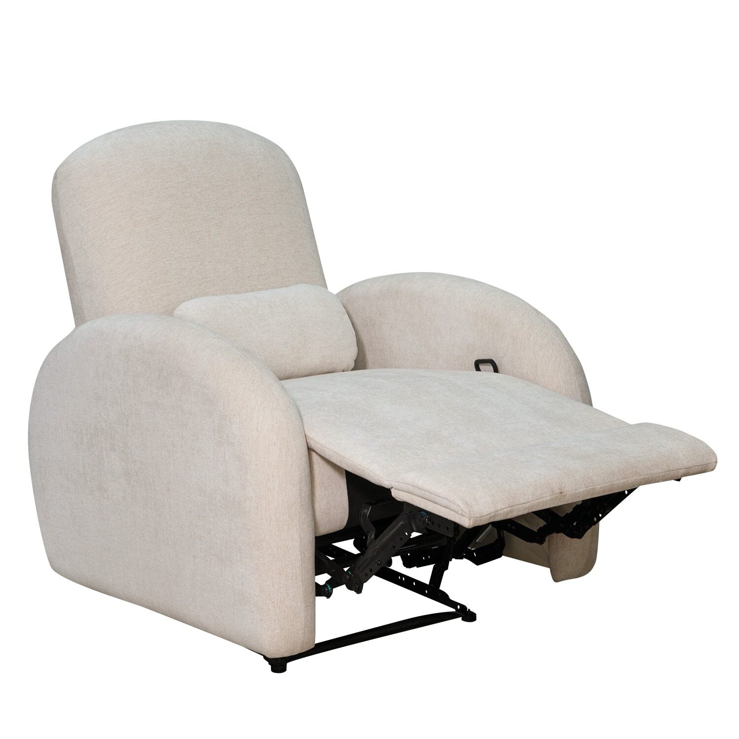 Silla Reclinable Ellis Chenille Touch Almendra