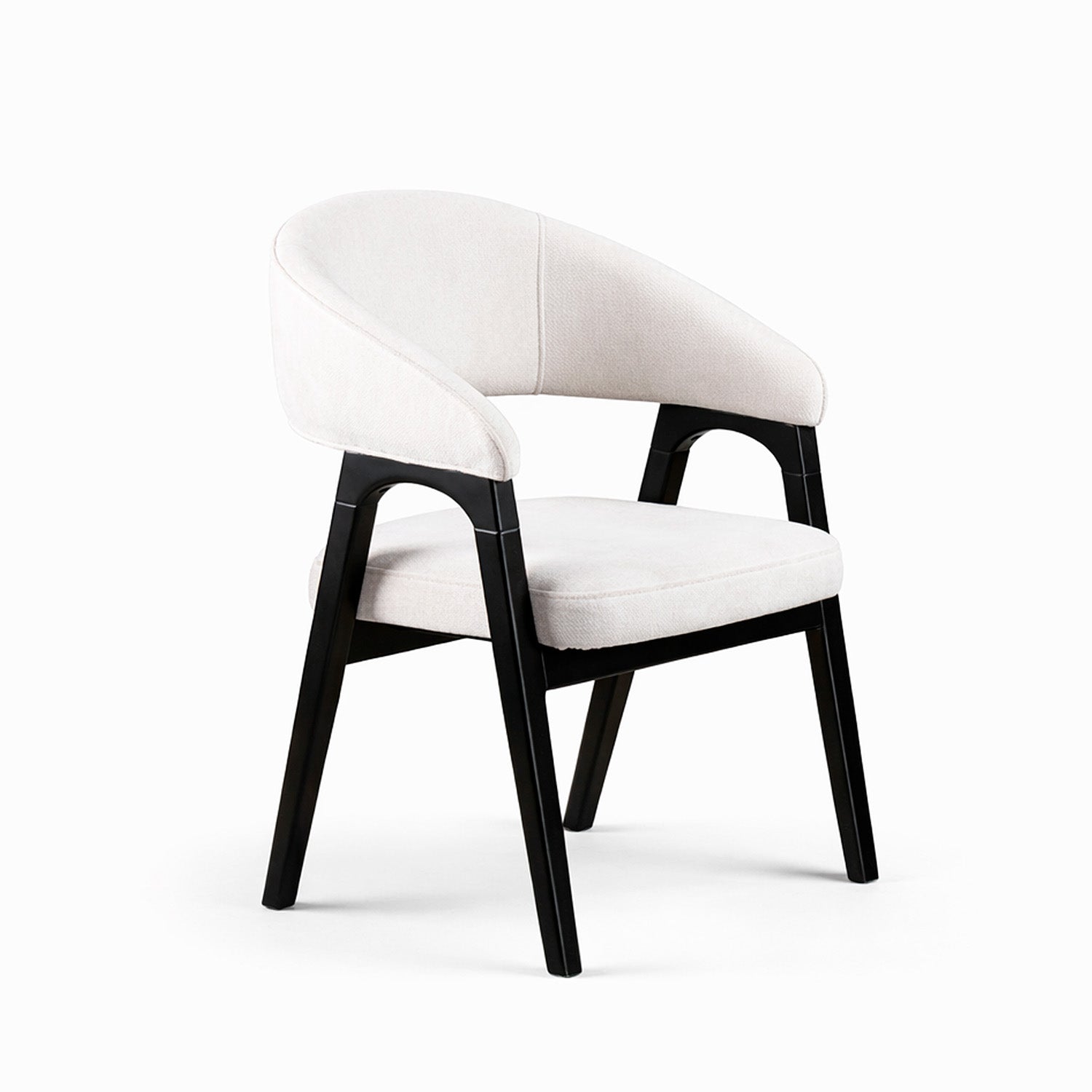 Comedor 6 Puestos Vicka Chenille Impetu Beige, Negro
