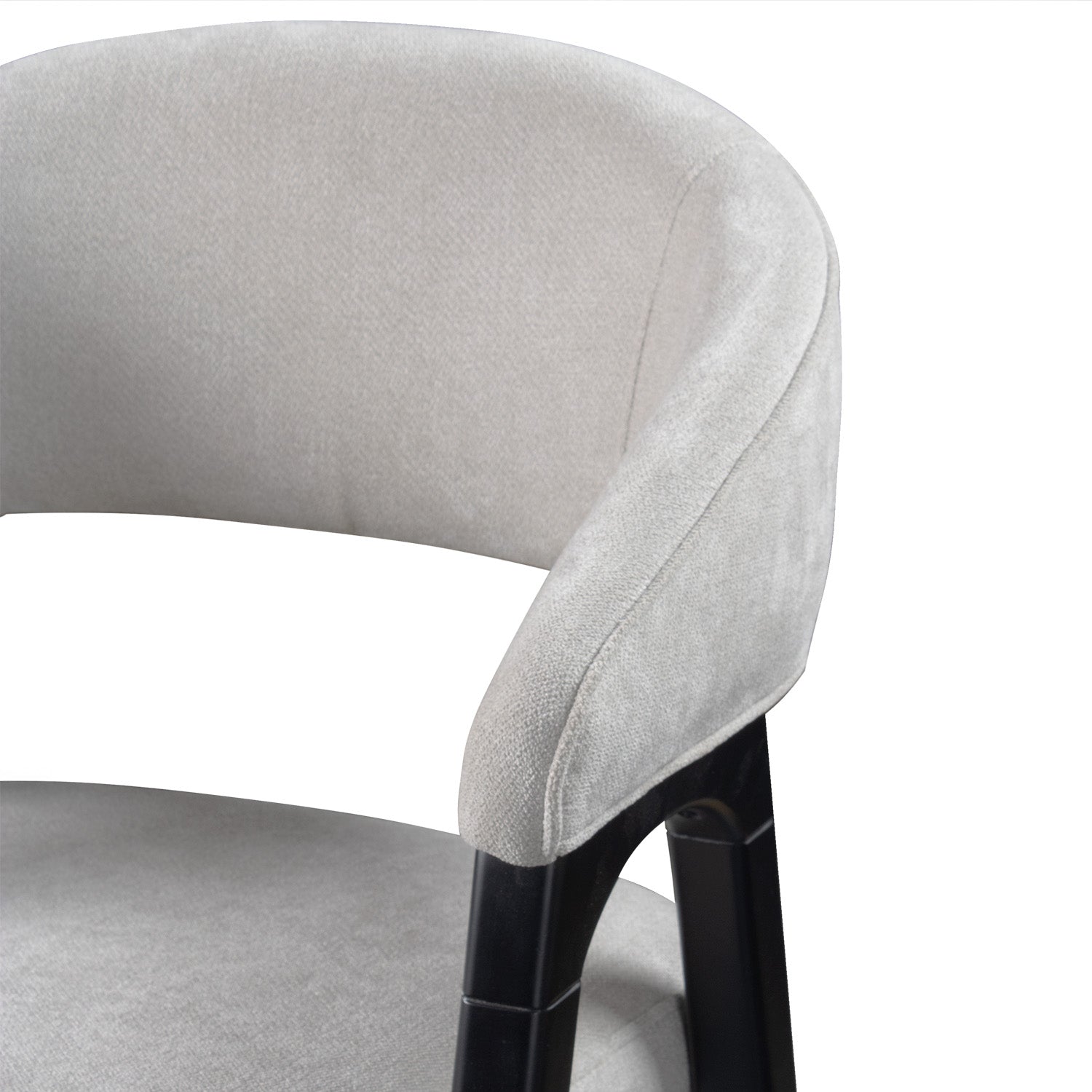 Comedor 6 Puestos Vicka Chenille Impetu Beige, Negro