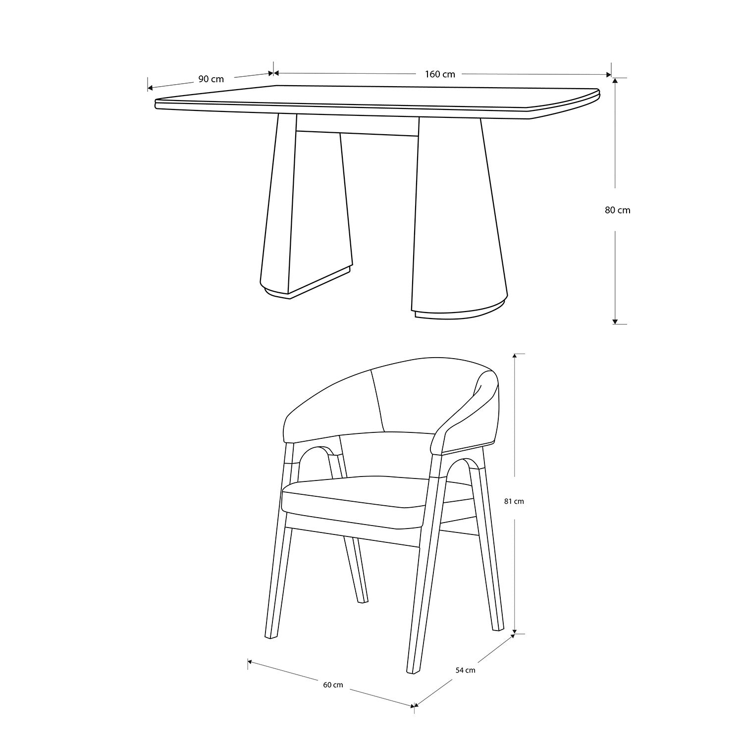 Comedor 6 Puestos Vicka Chenille Impetu Beige, Negro