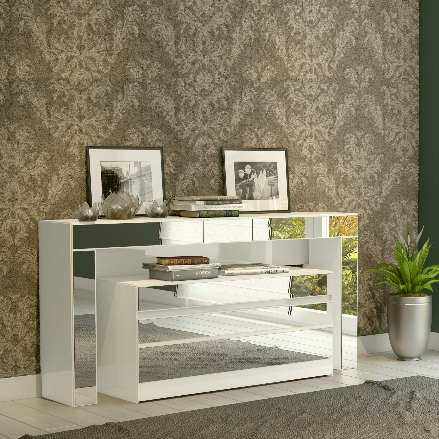 Consola Bulgary Off White Premiun