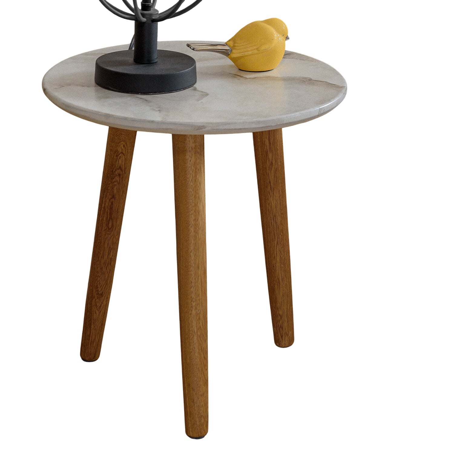 Mesa De Noche Cavani Natural, Marmolizado