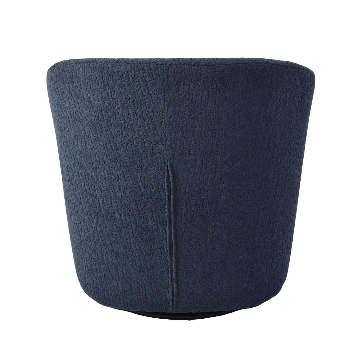 Poltrona Mobic Chenille Azul, Natural Oscuro Giratoria