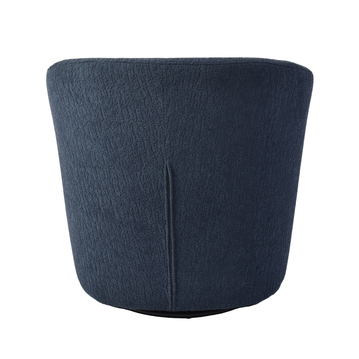 Poltrona Mobic Chenille Azul, Natural Oscuro Giratoria