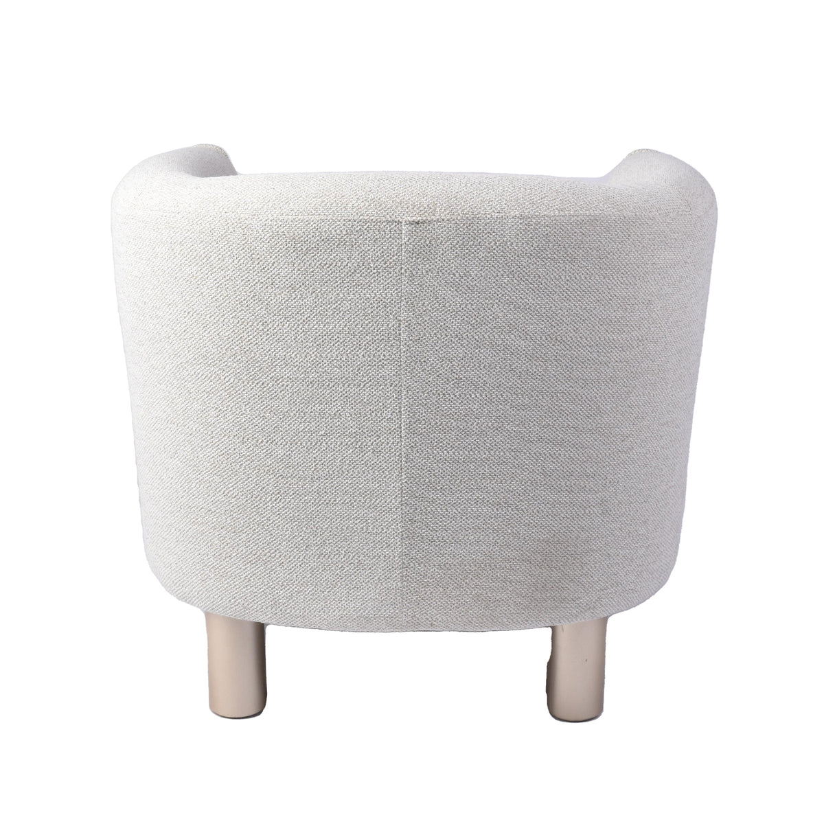 Poltrona Aron Chenille Marfil, Champaña